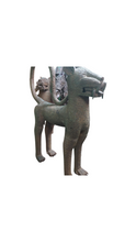 Load image into Gallery viewer, Two old bronze leopards and an Old bronze rider from Benin Kingdom ( West Africa )
